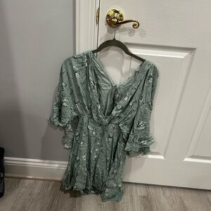 Mahina Sage Green Romper